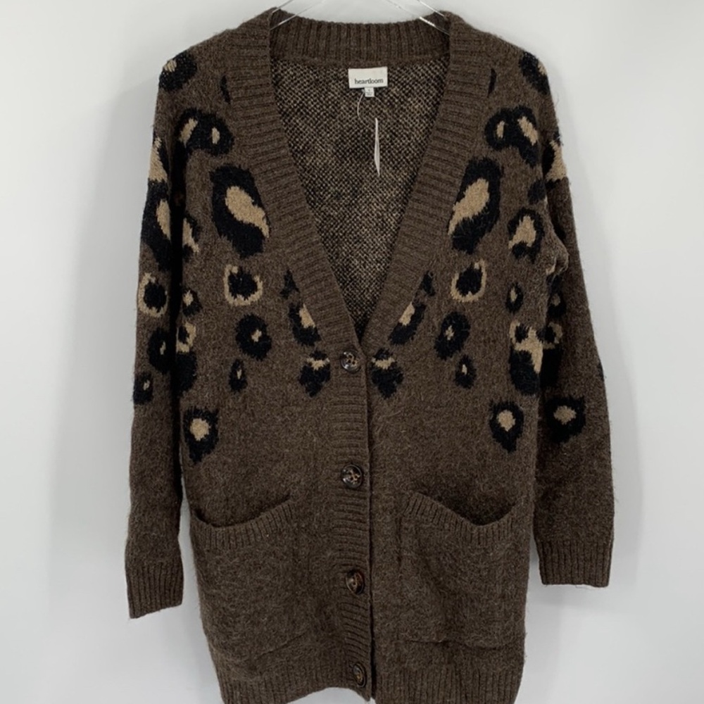 Heartloom Brown Leopard Cardigan